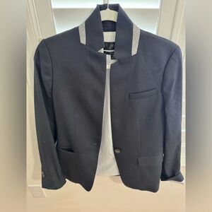 J. Crew navy Regent Blazer with red and white accents
